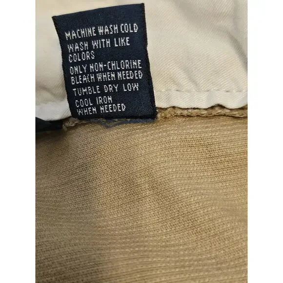 Vintage Ralph Lauren Corduroy Pants Mens 32x28 The Prospect Straight Biege